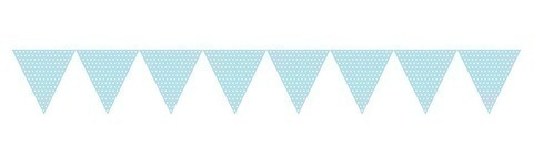 [8430068055100] BANDERINES TARTA AZUL TOPOS