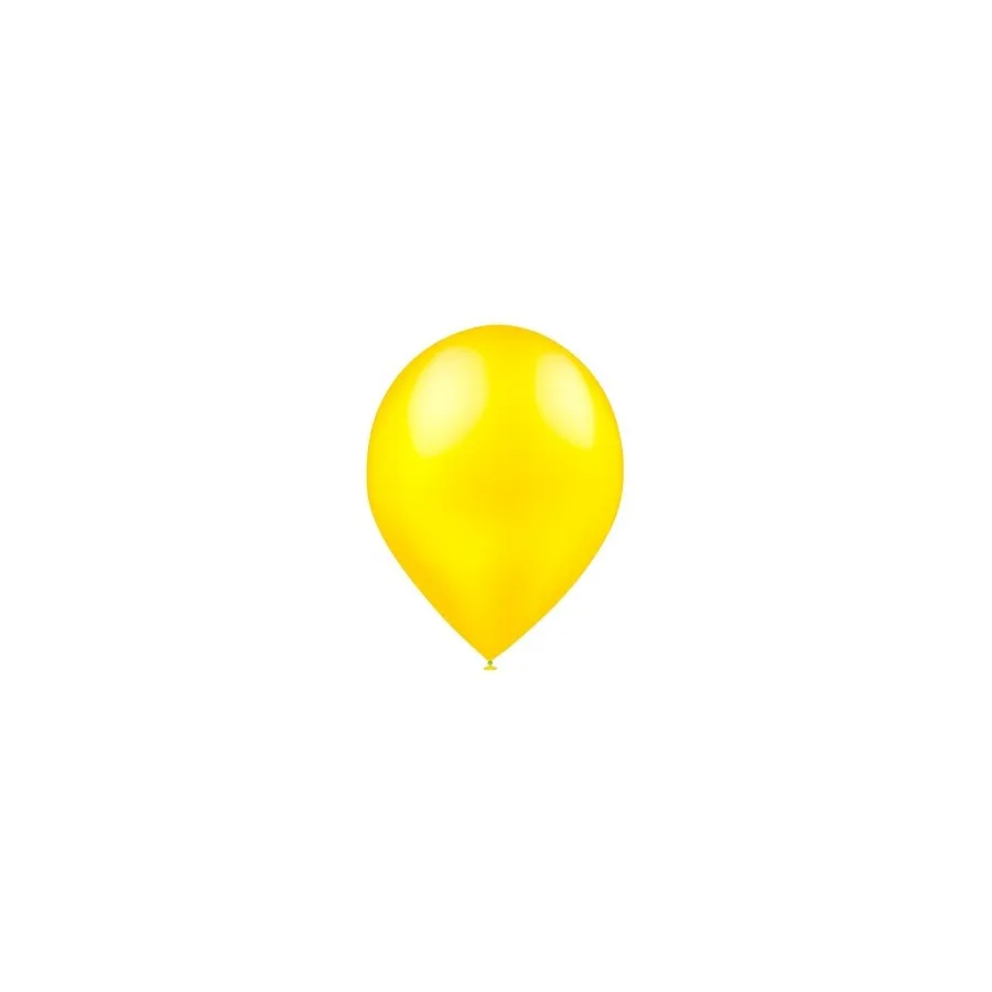 BOLSA 100 GLOBOS 40CM AMARILLO LI METALIZADO