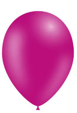 BOLSA 100 GLOBOS 40CM FUCSIA METALIZADO