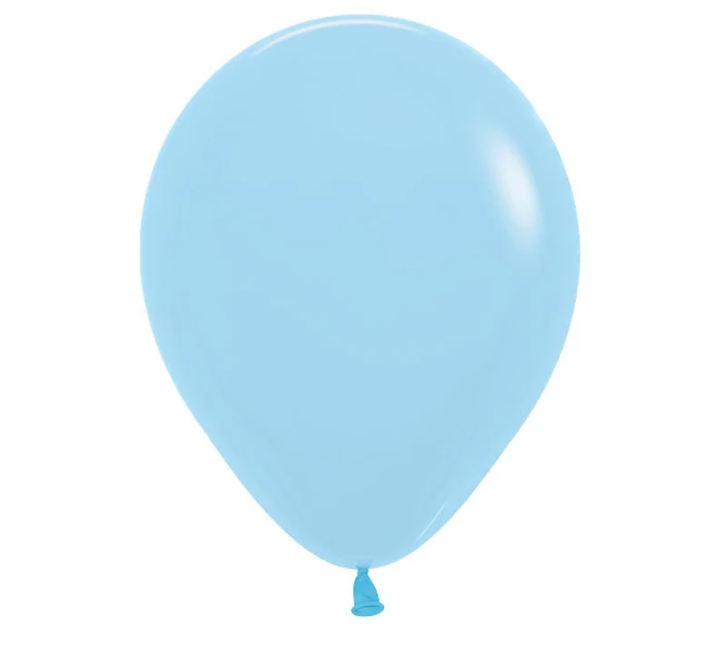 BOLSA 100 GLOBOS 45CM AZUL CELESTE