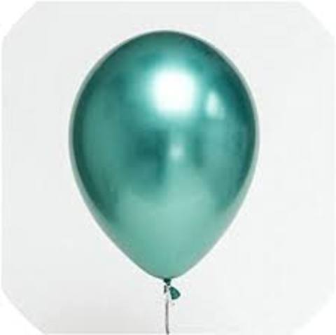 BOLSA 25 GLOBOS 94CM PERIM VERDE BRILLAN