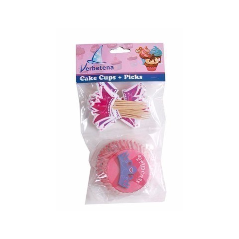 CAKE CUPS+PICKS PRINCESS 24UD