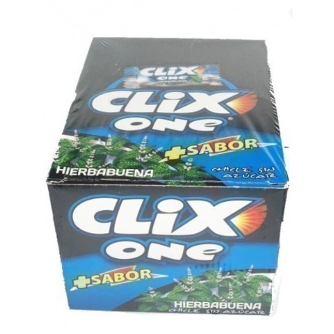 CHICLE CLIX ONE HIERBABUENA S/A 200UDS