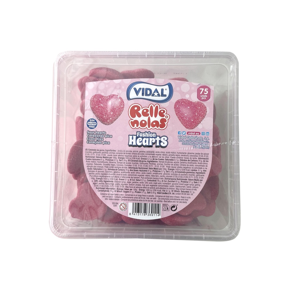CORAZONES RELLENOS PICA 75UD