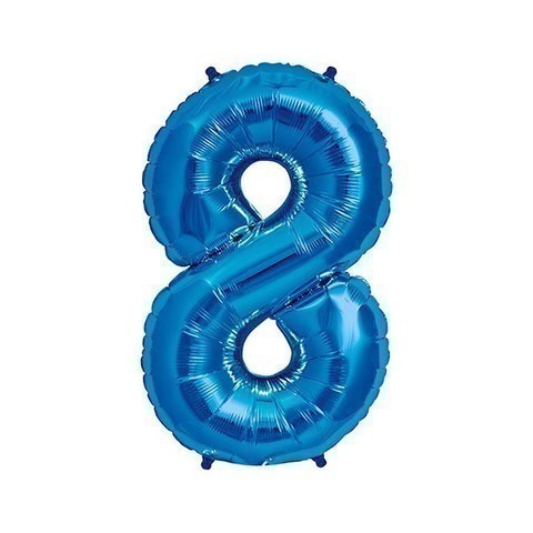 [030625008686] GLOBO FOIL 40" AZUL N8