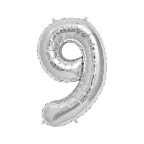 [030625158497] GLOBO FOIL 40" PLATA N9
