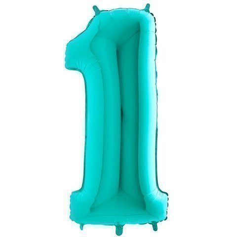 [8053904661718] GLOBO FOIL 40 PULGADAS VERDE AGUA N1