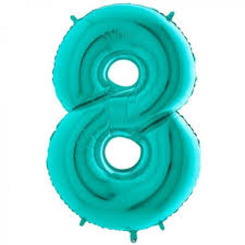 GLOBO FOIL 40 PULGADAS VERDE AGUA N8