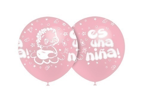 [8436540873286] GLOBO 286CM 4C ROSA-ES UNA NIÑA
