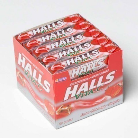[84164766] HALLS VITA -  S/AZUCAR FRESA C20 CJ24