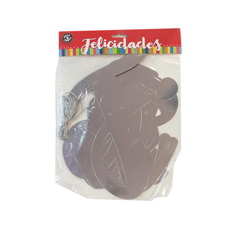 [8422935250084] LETRAS METALIZADAS FELICIDADES 135X30